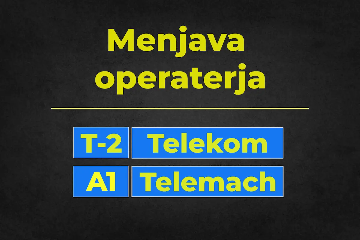 menjava operaterja