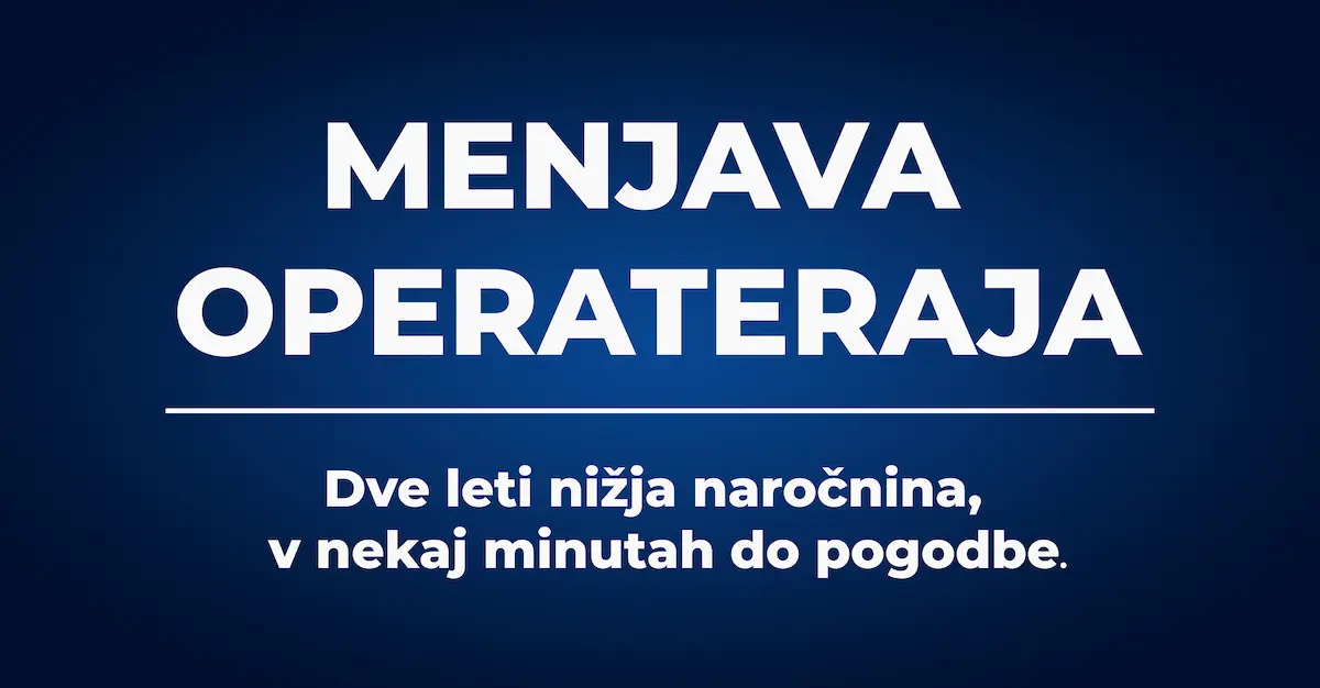 menjava operaterja nizja narocnina
