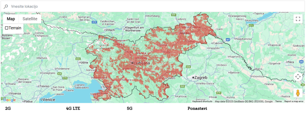 zemljevi podkritosti a1